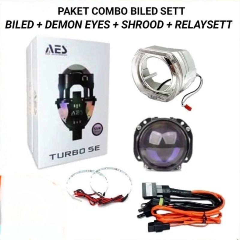 Jual PAKET COMBO HEMAT BILED AES TURBO SE 55 WATT 2 5 INCH AES TURBO