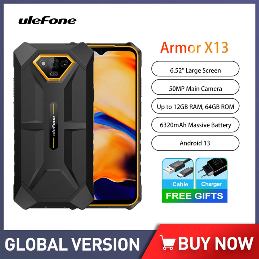 Jual Ulefone Power Armor X13 Rugged Smartphone 6 52Inch 12GB 64GB 50MP