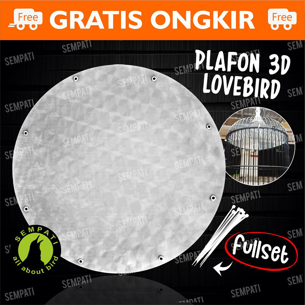 Jual Plafon Lovebird Mika 3d Sempati Jebakan Atap 3 Dimensi Sangkar