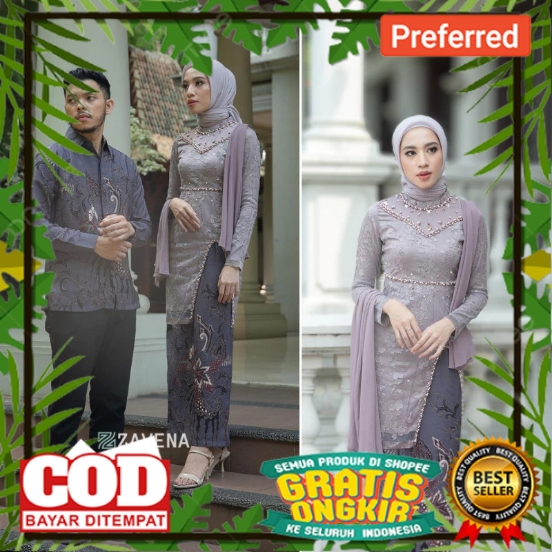 Jual Kebaya Couple Hana Series Kebaya Wisuda Lamaran Tunangan Set Tunik