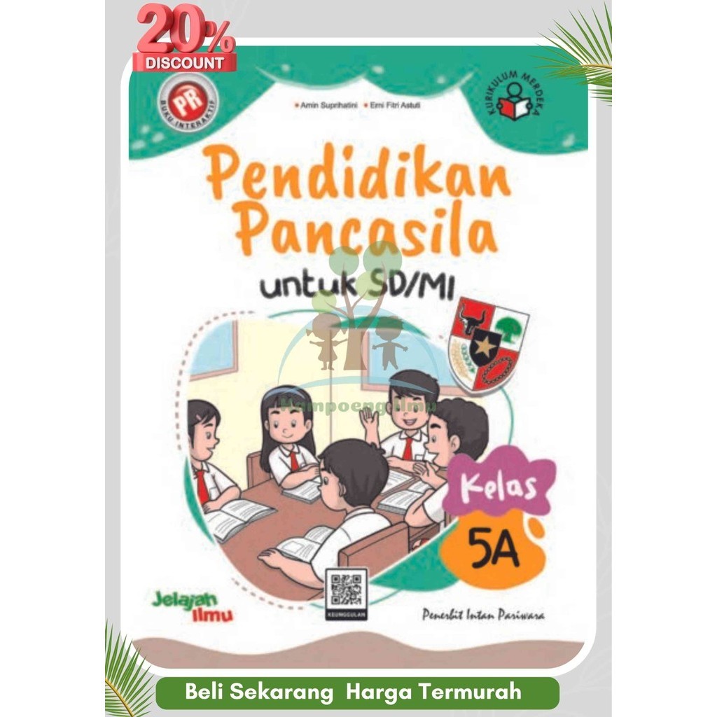 Jual Buku Pr Lks Ppkn Kelas Sd Mi Semester Kurikulum Merdeka Intan