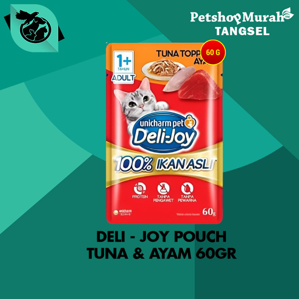 Jual Makanan Kucing Basah Deli Joy Cat Wet Food Pouch Sachet Gram