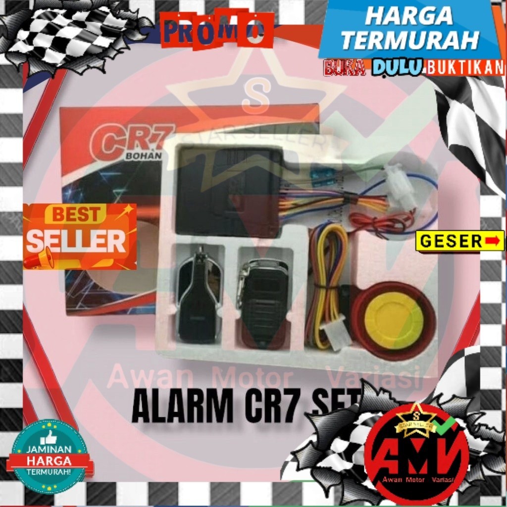 Jual Alarm SYSTEM SET CR7 BOHATE Jaminan Original Termurah Alarm