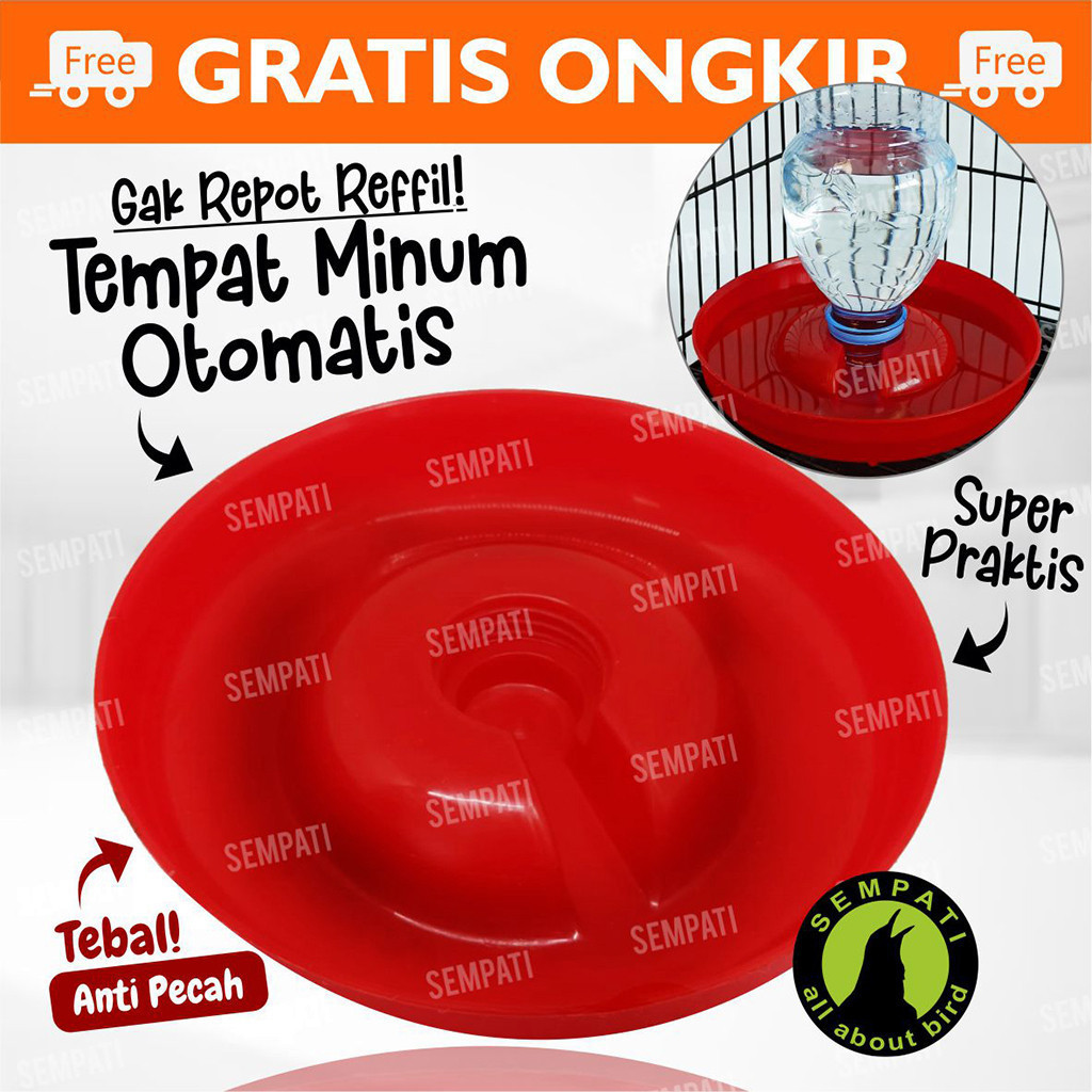 Jual Piring Otomatis Tempat Minum Burung Merpati Dara Perkutut Tempat