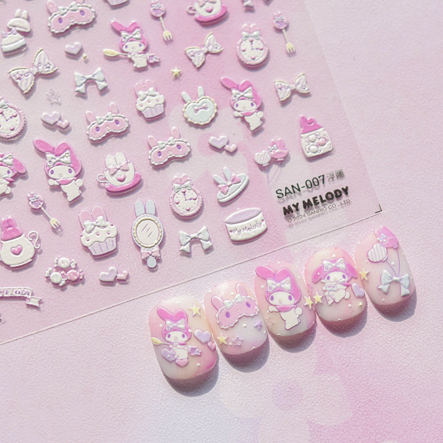 Jual Tomoni Sticker Nail Art Sanrio Sticker Kuku Motif Sanrio Acc