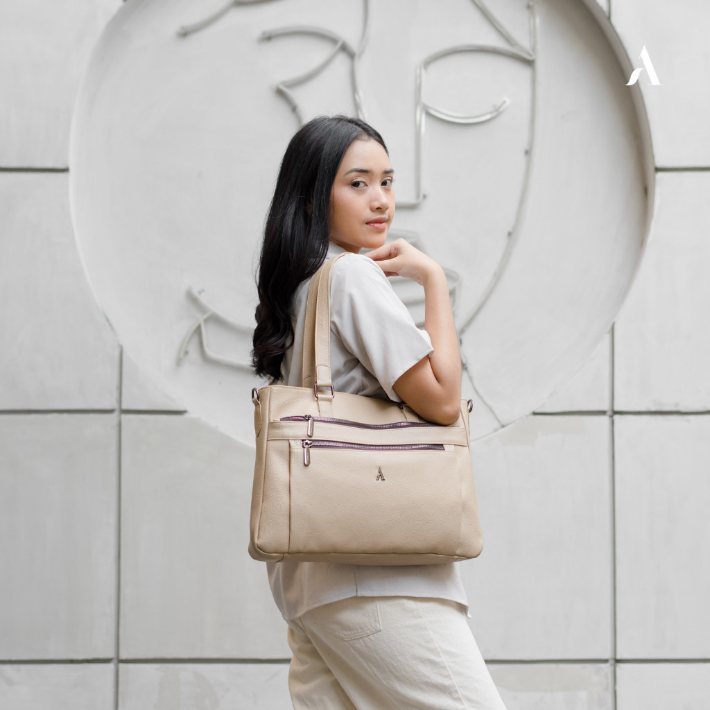 Jual Tas Kulit Wanita Utk Laptop Totebag Wanita Free Tali Selempang