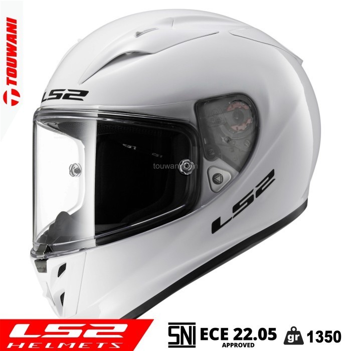 Jual Helm LS2 FF323 Arrow Evo Solid Gloss White Shopee Indonesia