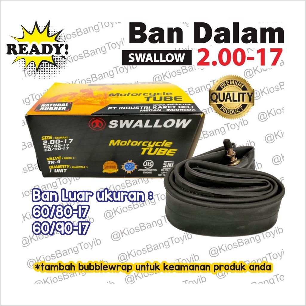 Jual Ban Dalam Swallow Bebek Matic Ring 14 Ring 16 Ring 17 Ring 18