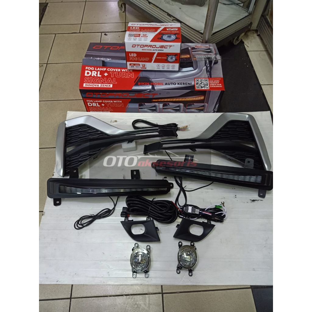 Jual Drl Led Fog Lamp Innova Zenix Otoproject Shopee