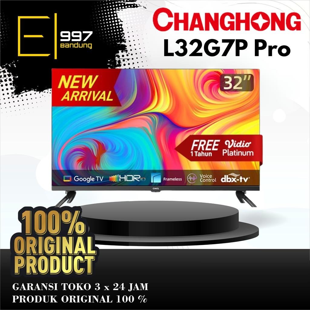 Jual Chiq Led Tv L G P Pro Inch Smart Google Tv Hdr Shopee