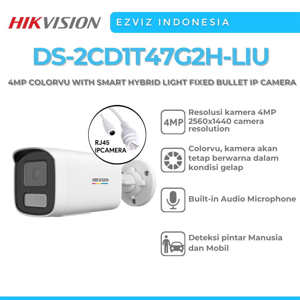 Jual Hikvision Ds Cd T G H Liu Mp Colorvu Hybrid Light Bullet Ip