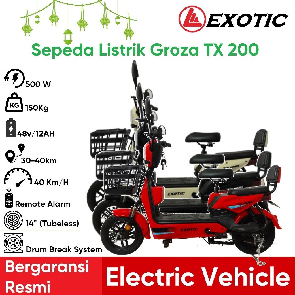 Jual PROMO MURAH Exotic Sepeda Listrik GROZA TX200 XtrackPro Series