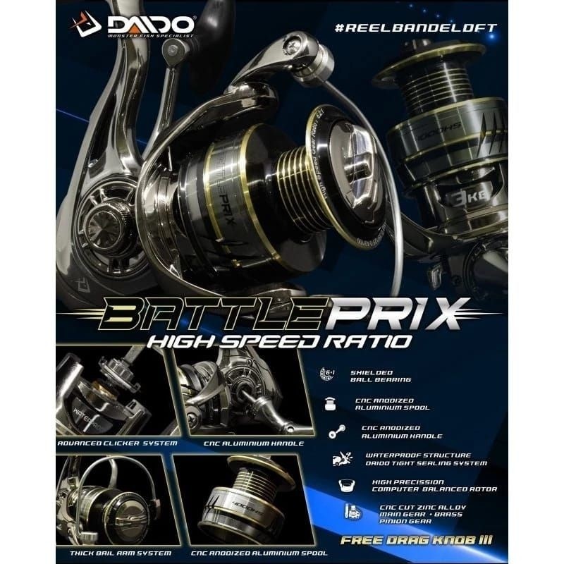 Jual Reel Power Handle Daido Battleprix High Speed Ratio