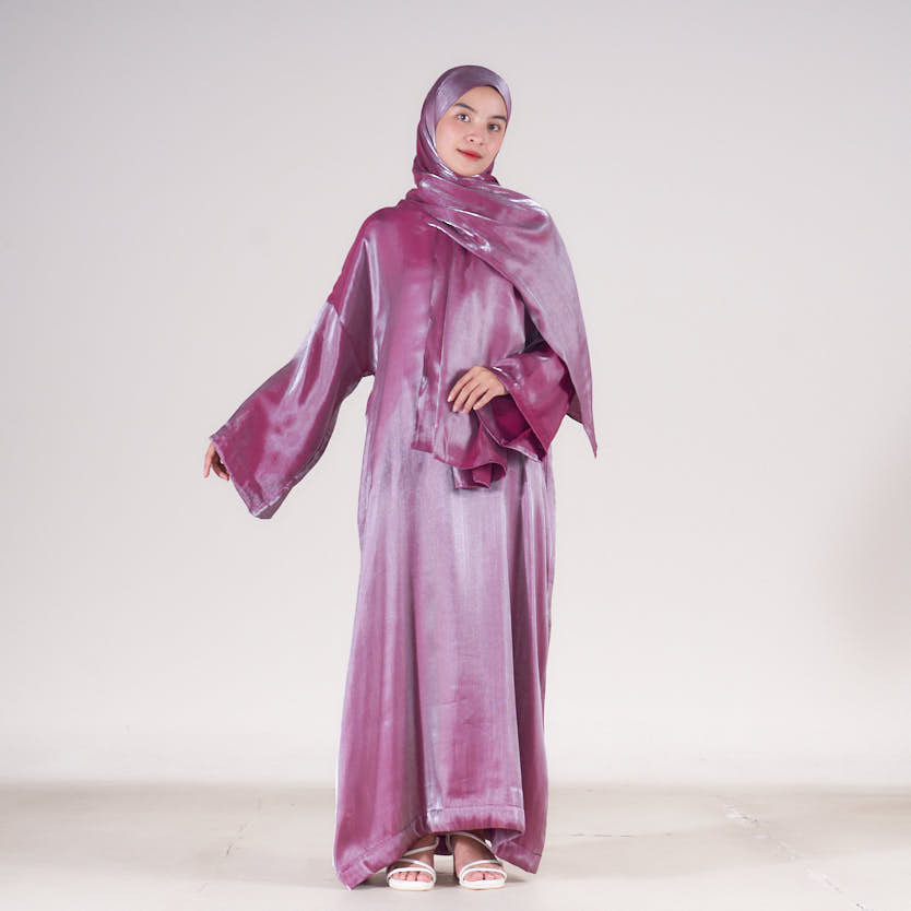 Jual Haiclo Baju Lebaran Baju Arabian Look Syaza Shimmer Abaya