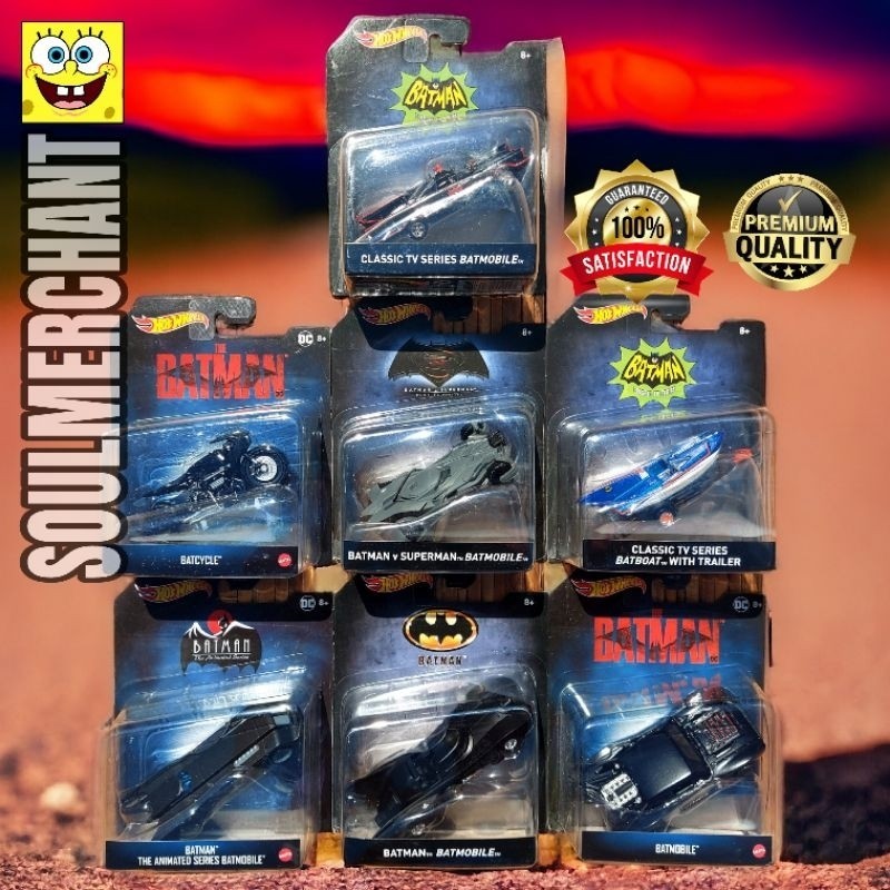 Jual Hot Wheels Skala 1 50 The Batman Movie Return Batmobile Batcycle