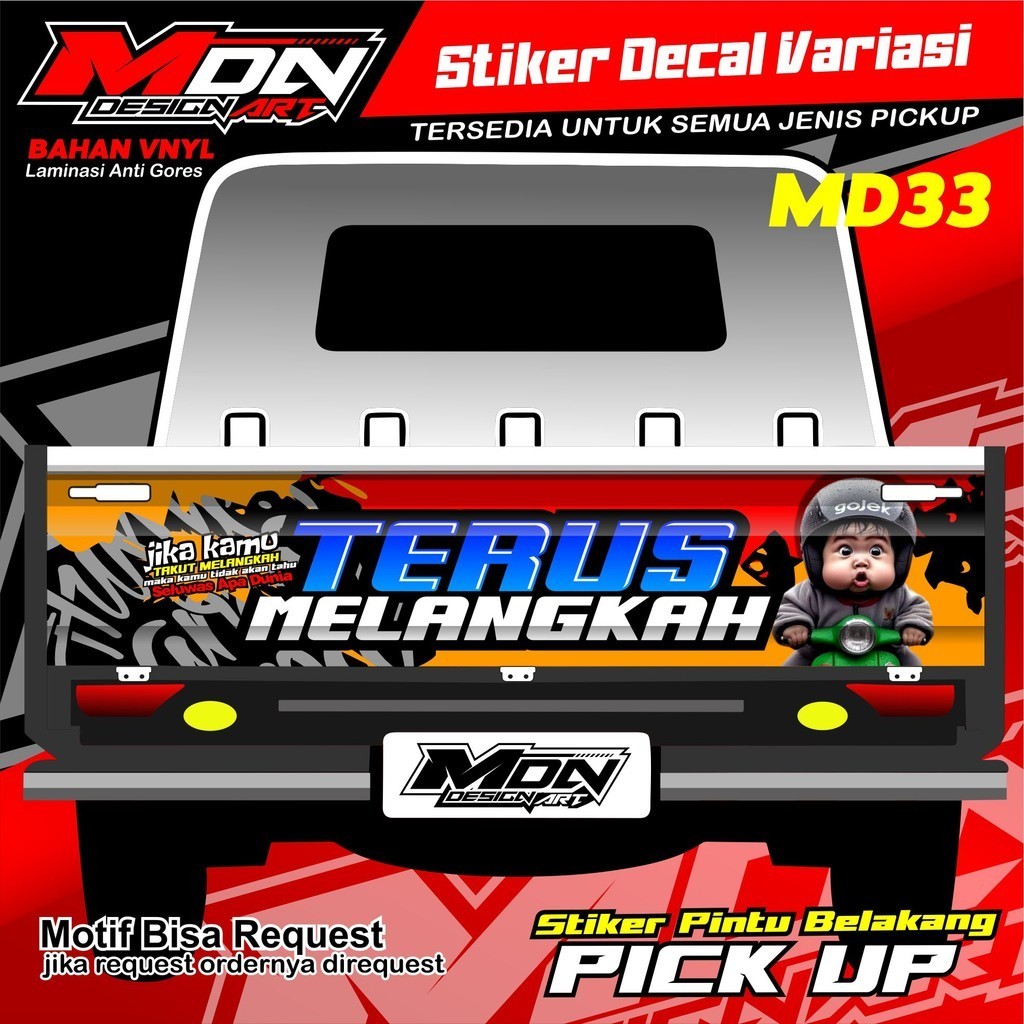 Jual Stiker Decal Pintu Belakang All Pick Up L300 Futura Granmax New