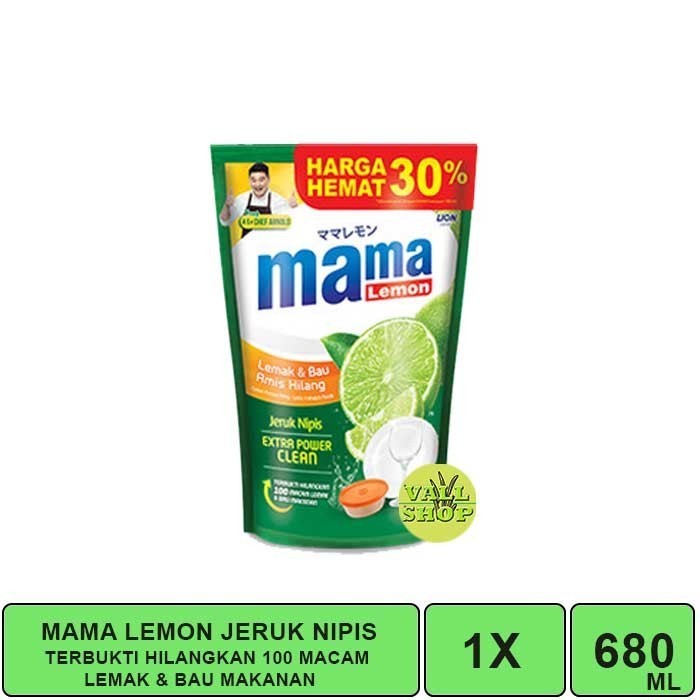 Jual MAMA LEMON LIME 680 ML SABUN PENCUCI PIRING GELAS BUAH DAN