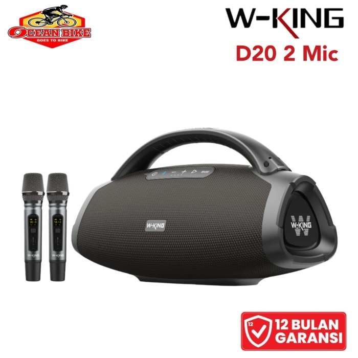 Jual Wking D Speaker Bluetooth Wireless Karaoke Portable Mic Party