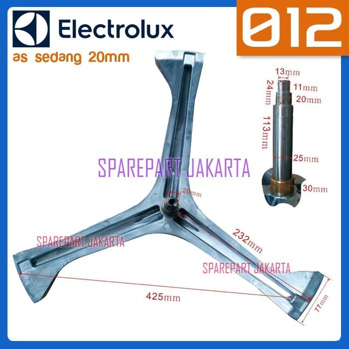 Jual Segitiga Drum Mesin Cuci Front Loading Electrolux As Sedang 012