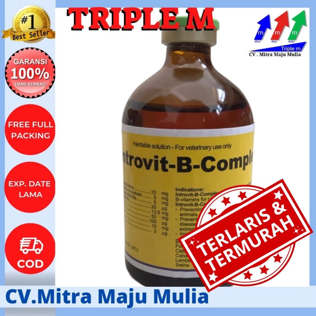 Jual INTROVIT B COMPLEX 100 Ml Original KONSENTRASI TINGGI DAN BIOTIN