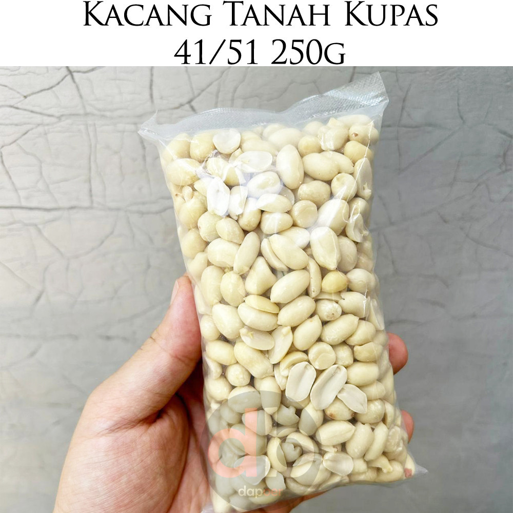 Jual Kacang Tanah Kupas 250gram Shopee Indonesia