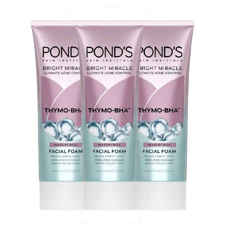 Jual Pond S Bright Miracle Ultimate Acne Control Facial Foam G X