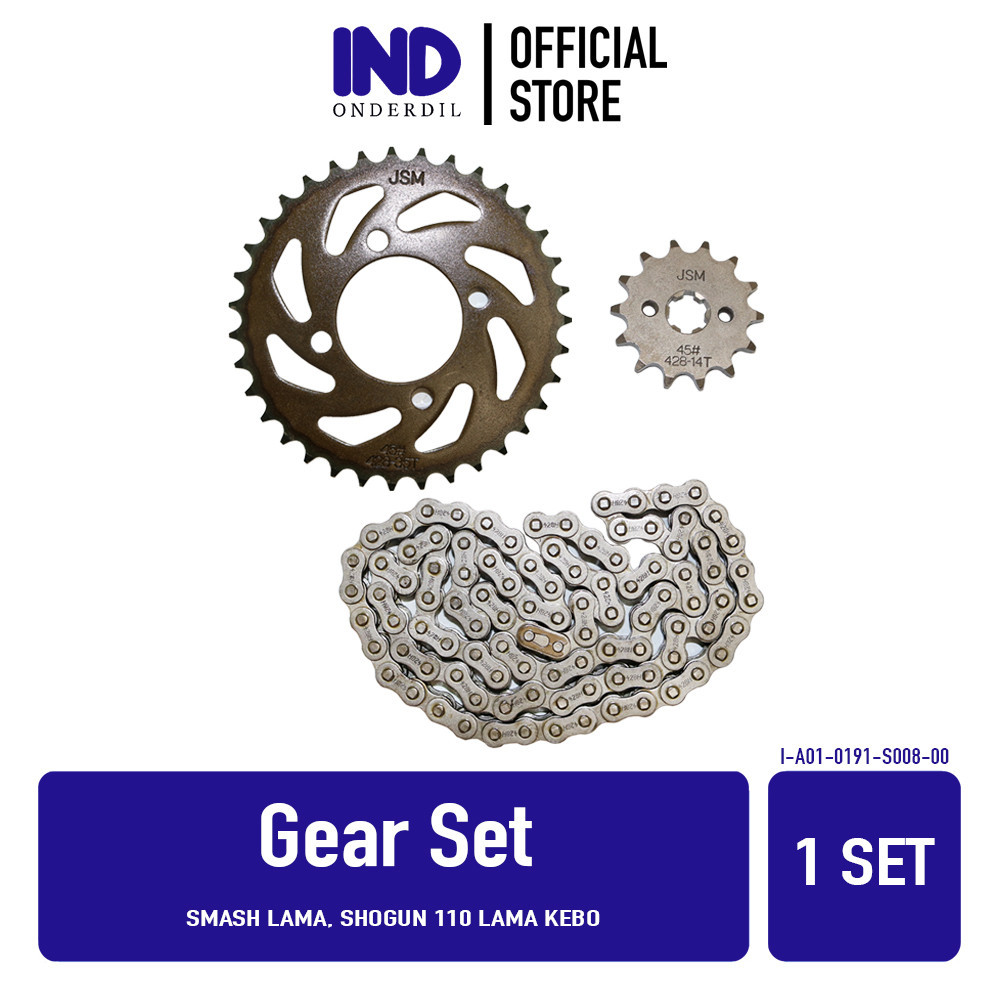 Jual Ind Onderdil Gear Set Smash Lama Shogun Kebo Old Paket Drive