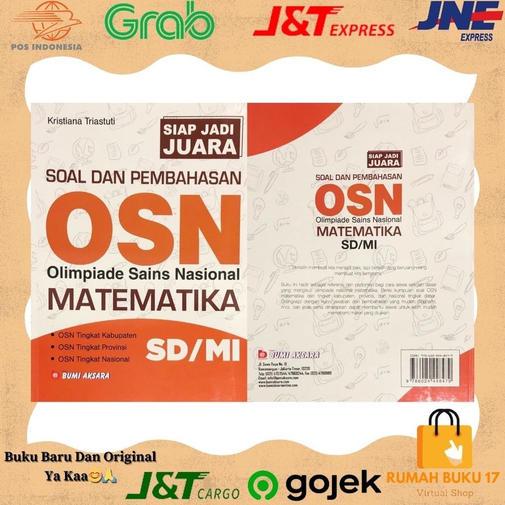 Jual Buku Osn Matematika Sd Mi Siap Jadi Juara Olimpiade Sains Nasional