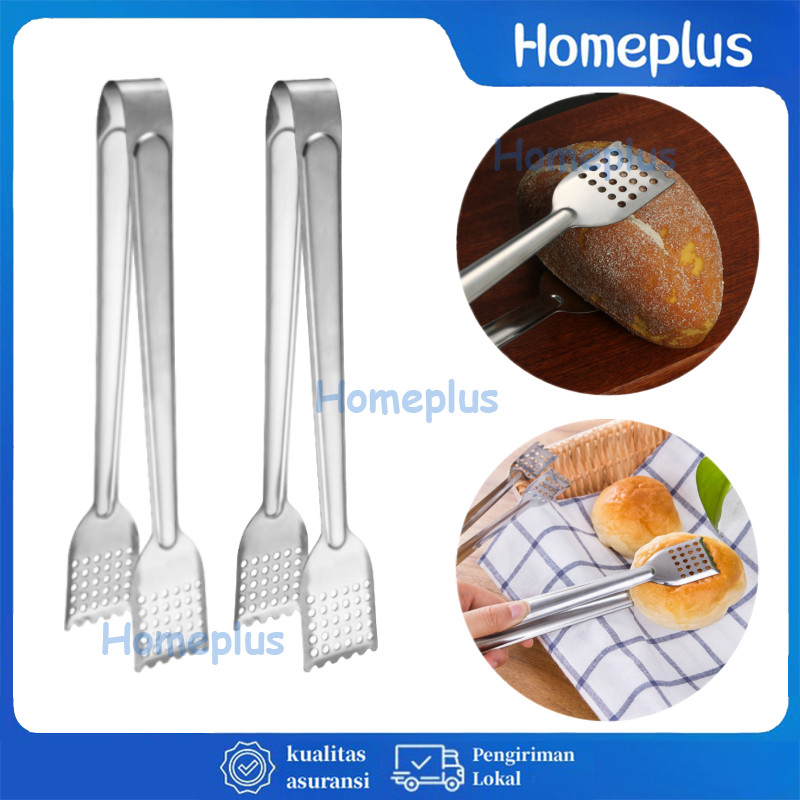 Jual Homeplus Capitan Jepitan Stainless Steel Bentuk Kotak Penjepit Kue