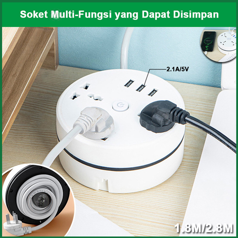 Jual Colokan Listrik Usb Smart Power Strip Stop Kontak Kabel Ekstensi