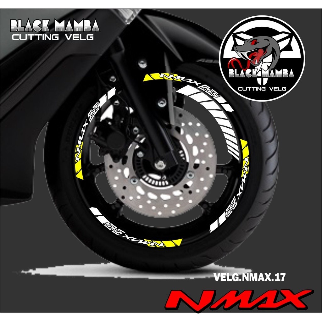 Jual COD CUTTING STICKER VELG NMAX STIKER LIS LIST VARIASI BAN VELG