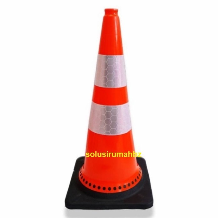 Jual Traffic Cone Cm Base Hitam Kerucut Lalu Lintas Karet Shopee