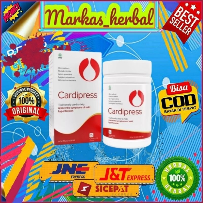 Jual Cardipress Herbal Obat Hipertensi Tekanan Darah Tinggi Jantung