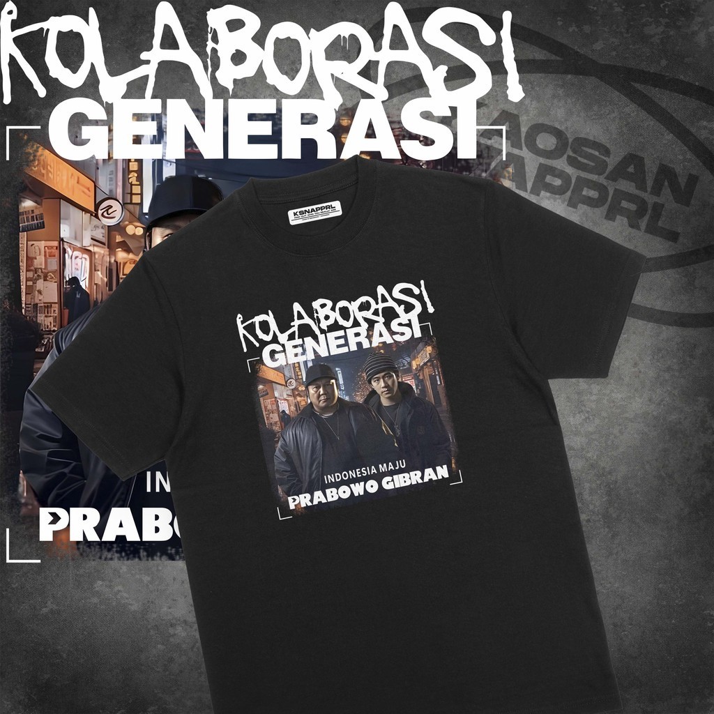 Jual Kaos Pemilu Prabowo Kolaborasi Generasi Prabowo Presiden