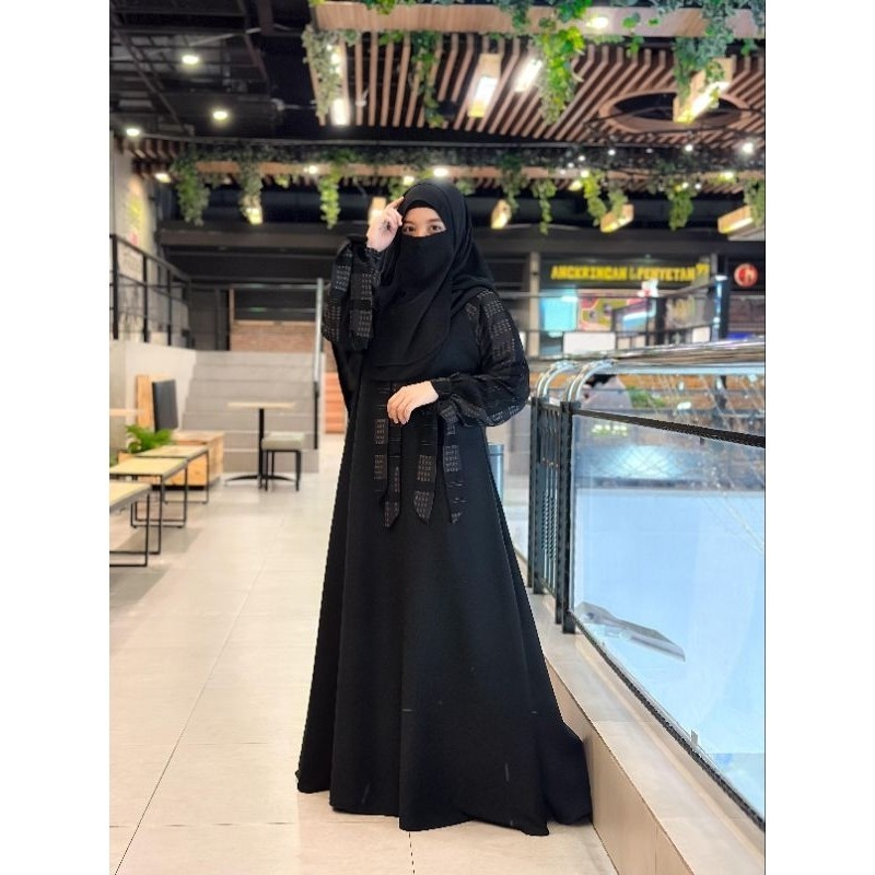 Jual Best Seller ABAYA SAFWA Bahan Fursan Ori Alnoor Gamis Saudi Abaya