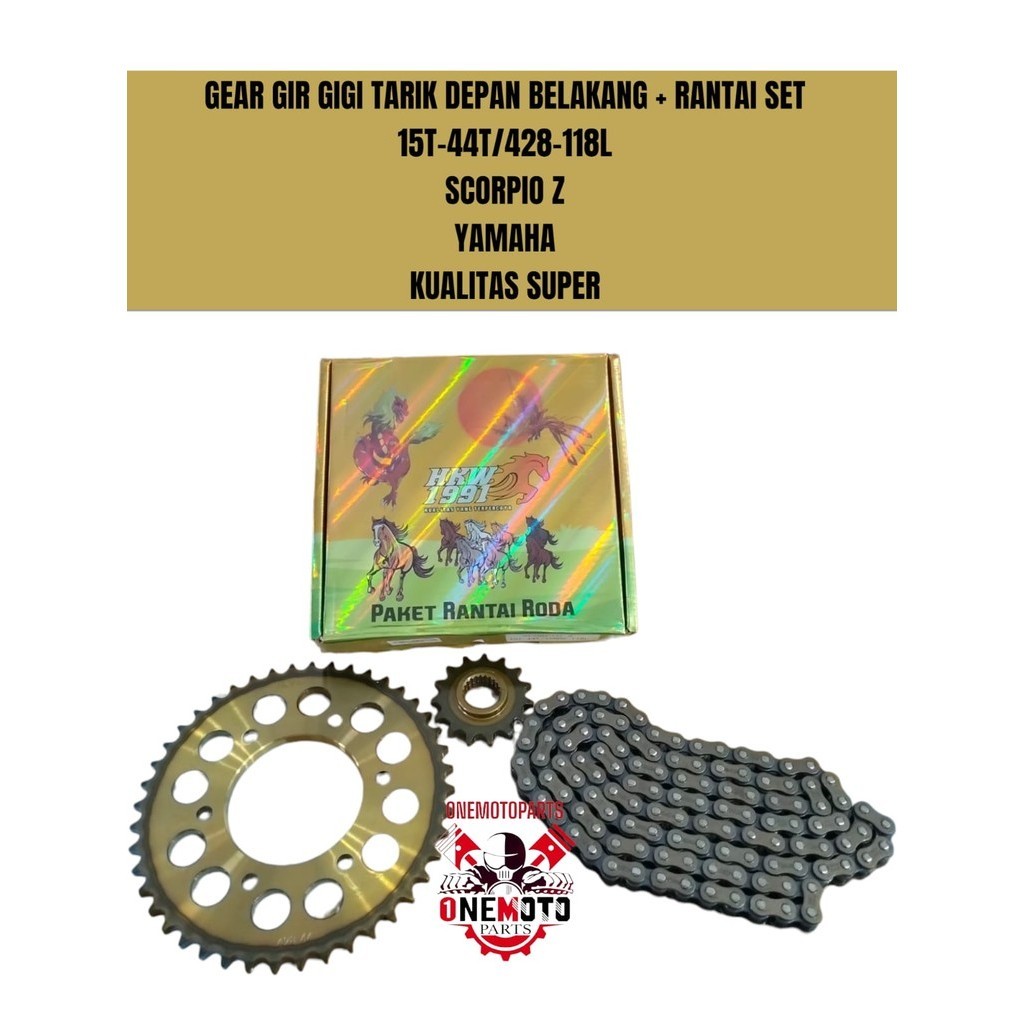 Jual Gear Gir Gigi Tarik Depan Belakang Rantai Set T T L