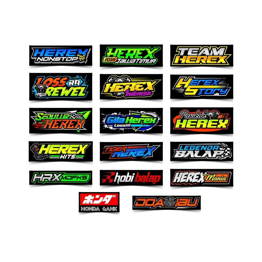 Jual Day Sale Stiker Racing Stiker Motor Sponsor Rcb Racing