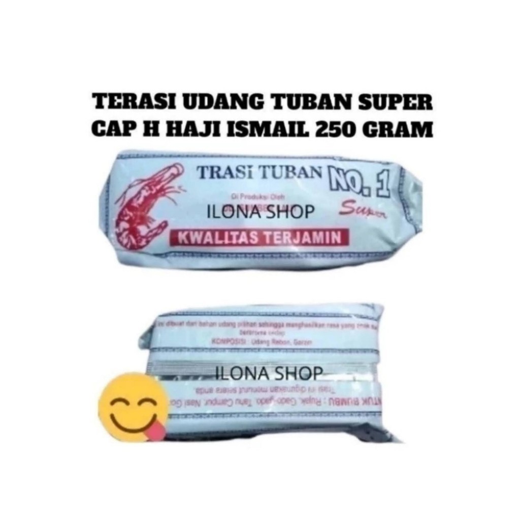 Jual TERASI UDANG TUBAN SUPER CAP H HAJI ISMAIL 250GR Shopee Indonesia