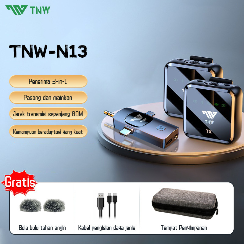 Jual Tnw N N Wireless Microphone Clip On Mikrofon Clip On