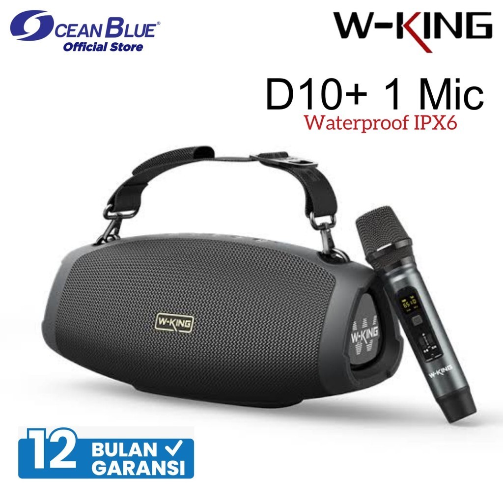 Jual WKING Speaker Karaoke Bluetooth Portable W KING D10 1 MIC