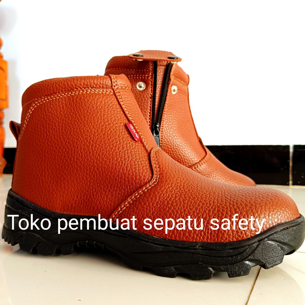 Jual Sepatu Safety King Skn Ujung Besi Kulit Sapi Asli Terlaris Terbaik