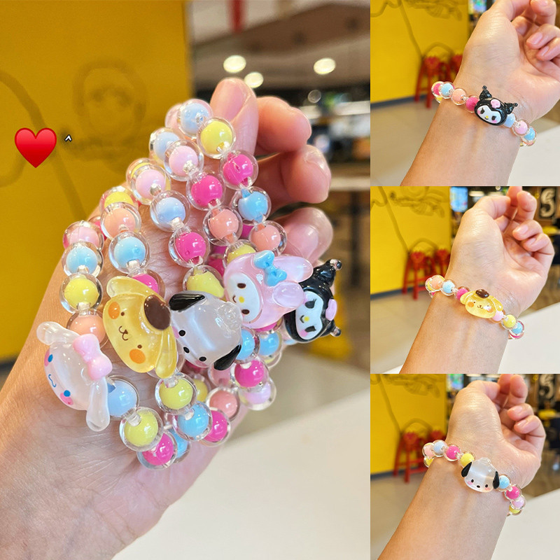 Jual Cod Gelang Manik Manik Sanrio Kartun Lucu Gaya Gadis Kecil Gelang