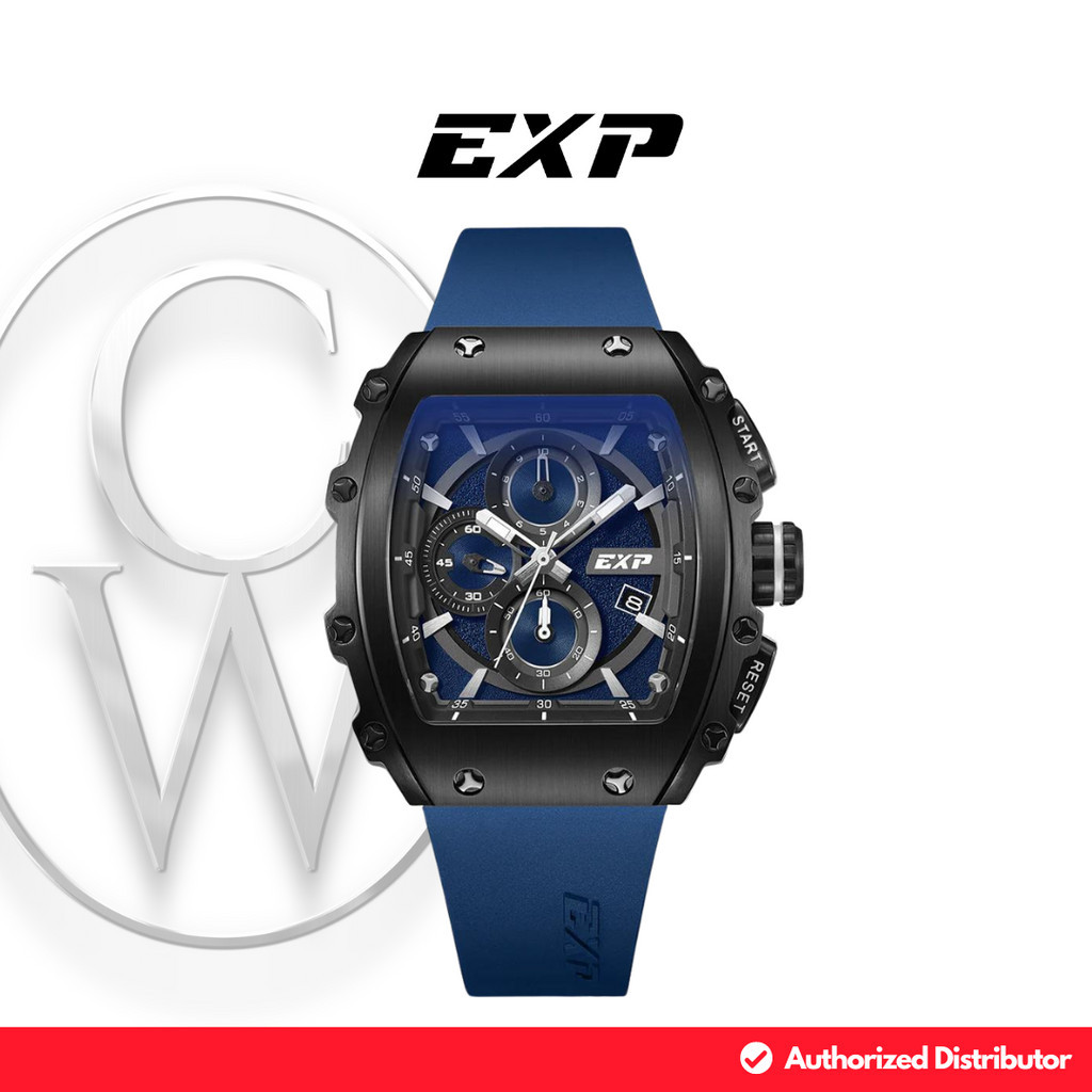 Jual Jam Tangan Pria Expedition EXP E 6846 MCRIGBU Karet Chronograph