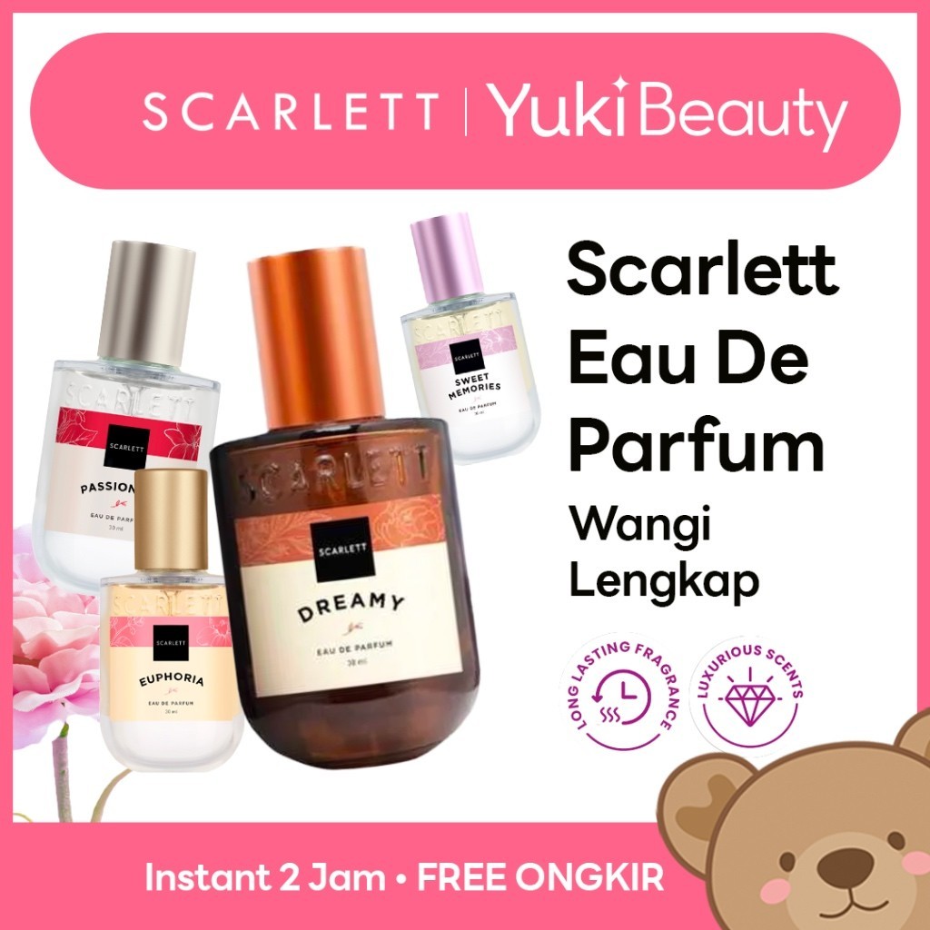 Jual Manado Scarlett Whitening Eau De Parfum 30ml EDP Parfum Dengan