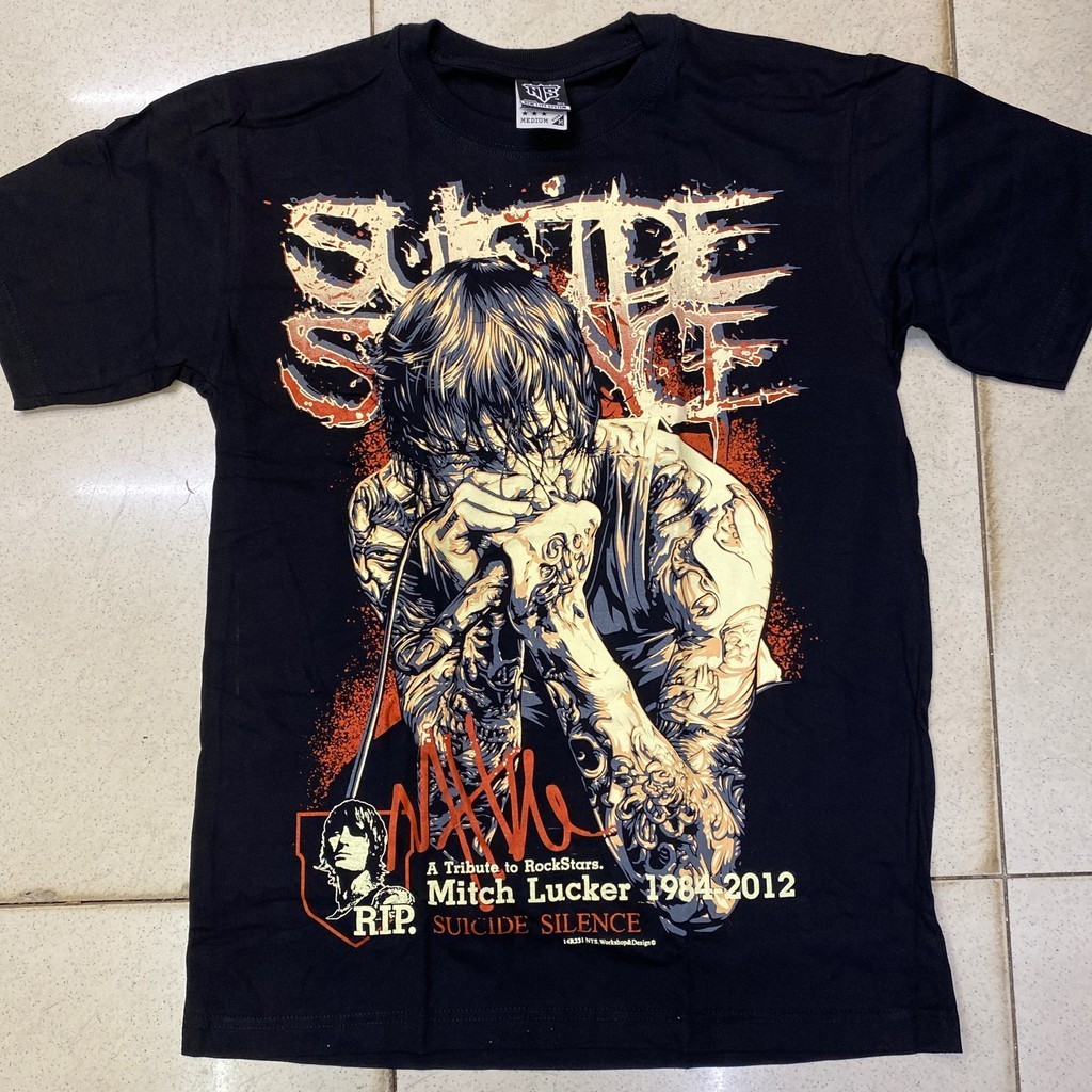 Jual Suicide Silence Mitch Lucker Rock Band Shirt Shopee Indonesia