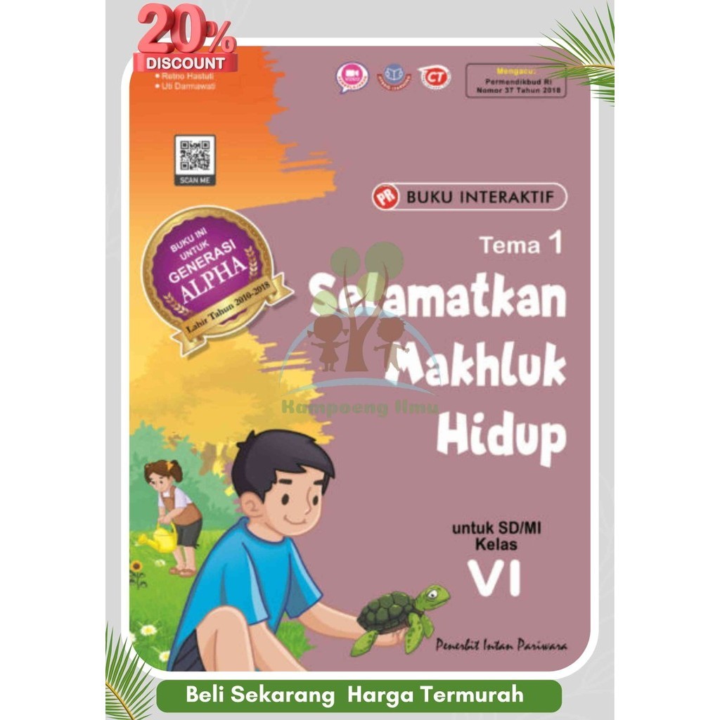 Jual Buku Pr Lks Selamatkan Makhluk Hidup K13 SD MI Kelas 6 Tema 1