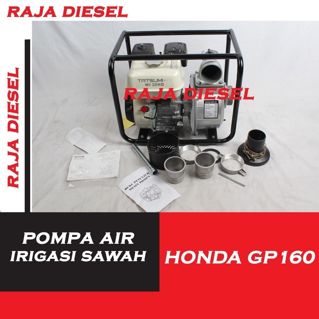 Jual MESIN POMPA AIR SAWAH IRIGASI ALKON WATER PUMP HONDA GP 160 3 INCH