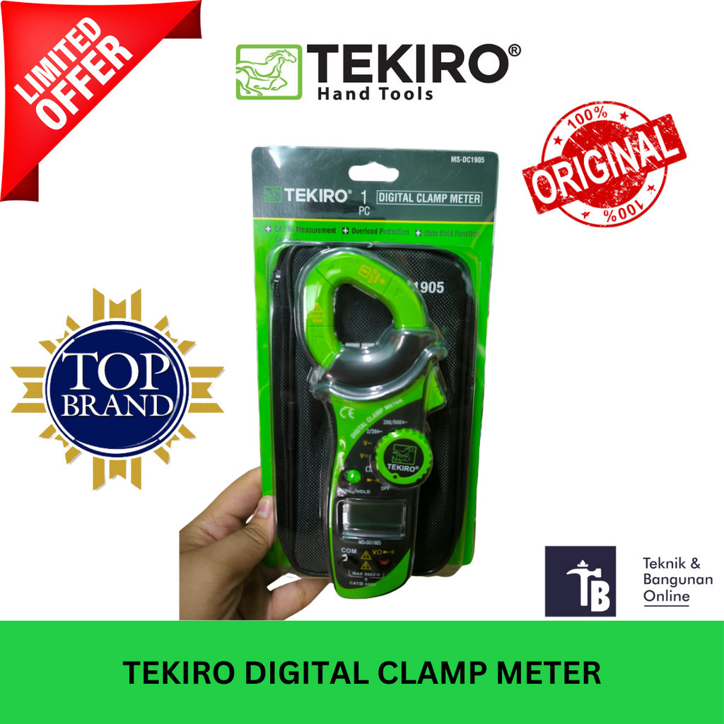 Jual Tekiro Tang Amper Digital Ac Dc Pengukur Arus Amper Listrik