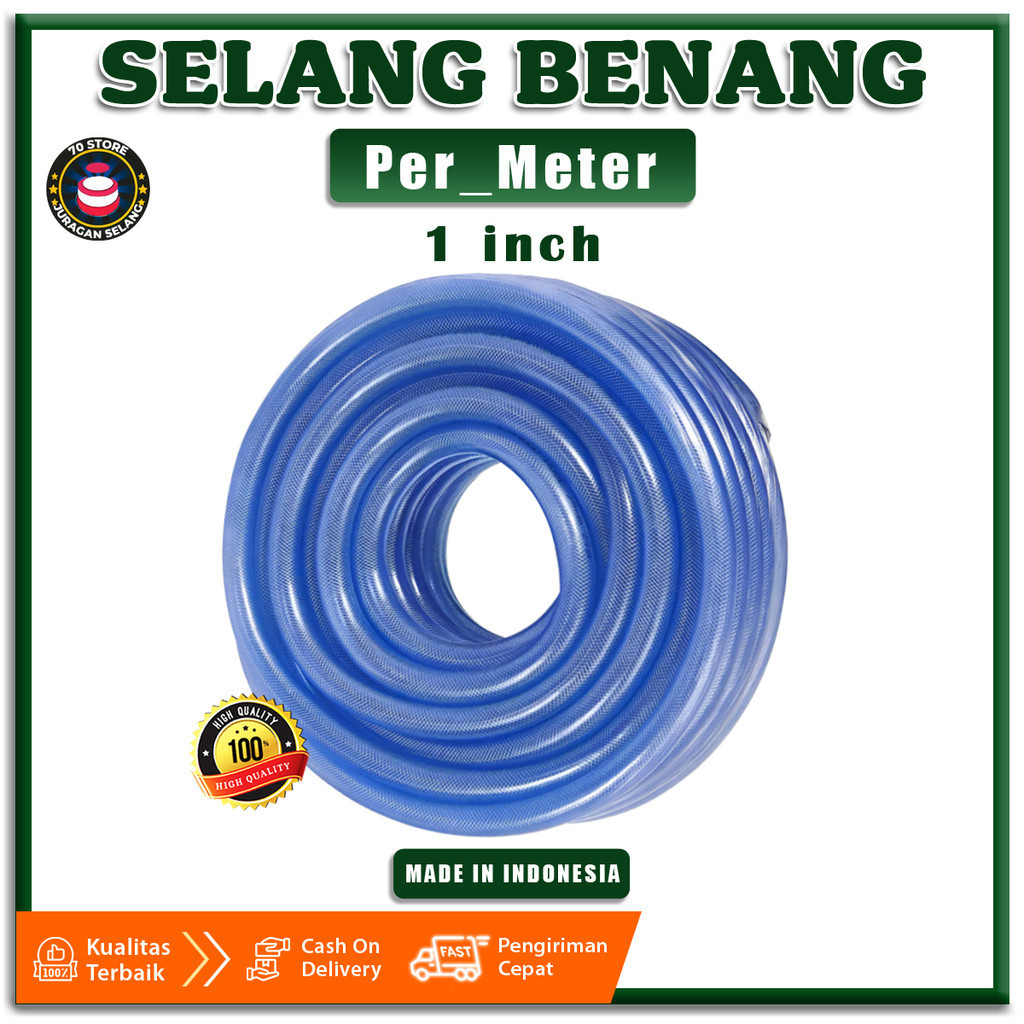 Jual Selang Air Permeter 1 Inch Super Tebal 5 Mm Serat Benang