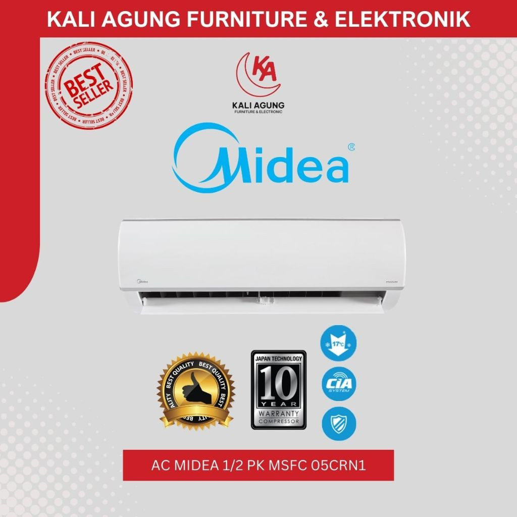 Jual Ac Midea Pk Crn Pemasangan Gratis Pengiriman Shopee